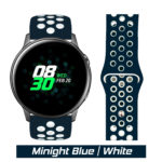 Midnight Blue/White Sport Active Band for Samsung Galaxy Watch