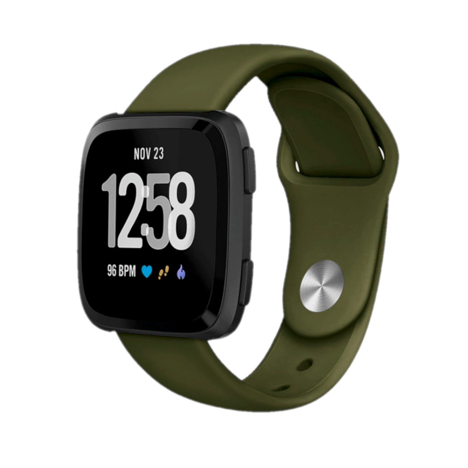 Fitbit versa green band on sale