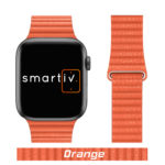 Orange Microfiber Leather Loop for Apple Watch