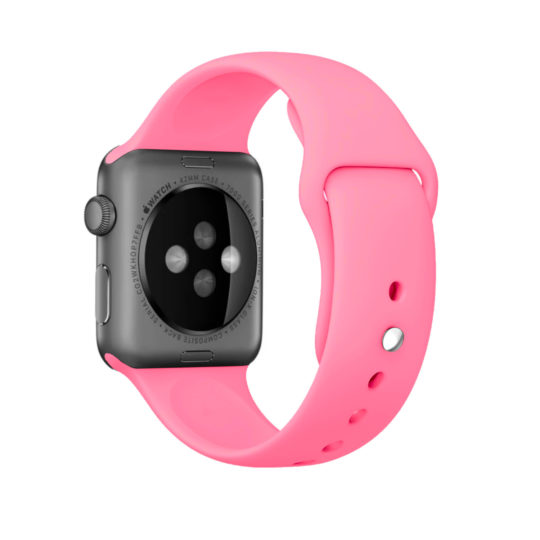 Sport Band Apple Watch Pink Colour Back View