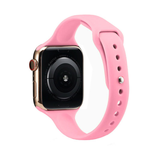 Slim Sport Apple Watch Strap Pink Colour Back View
