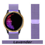 Lavender Milanese Loop Bands For Garmin Watch