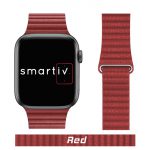 Red Microfiber Leather Loop for Apple Watch