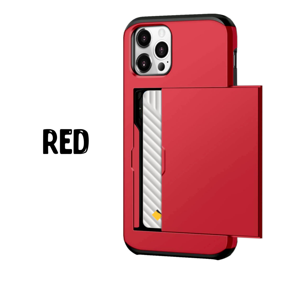 Case Wallet for iPhone 13 Mini Pro Max Red Colour Back View