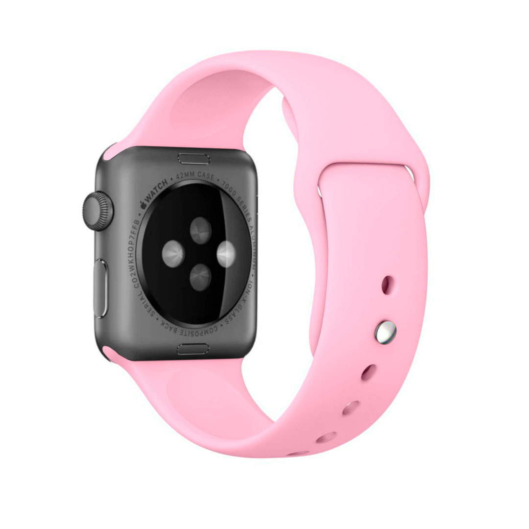 Sport Band Apple Watch Vintage Pink Colour Back View