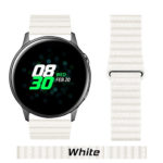 White Leather Microfiber Link for Samsung Galaxy Watch