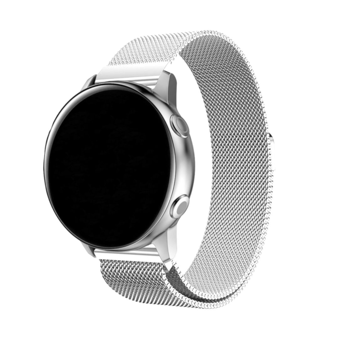 Milanese Loop Samsung Galaxy Watch Strap White Colour Back View