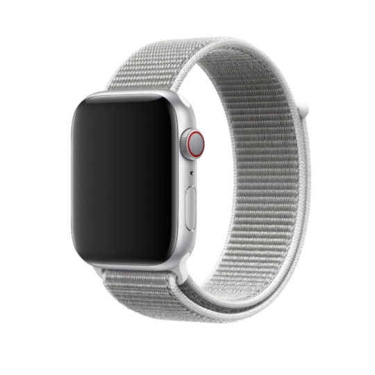 Sport Loop Apple Watch Strap White Colour Back View