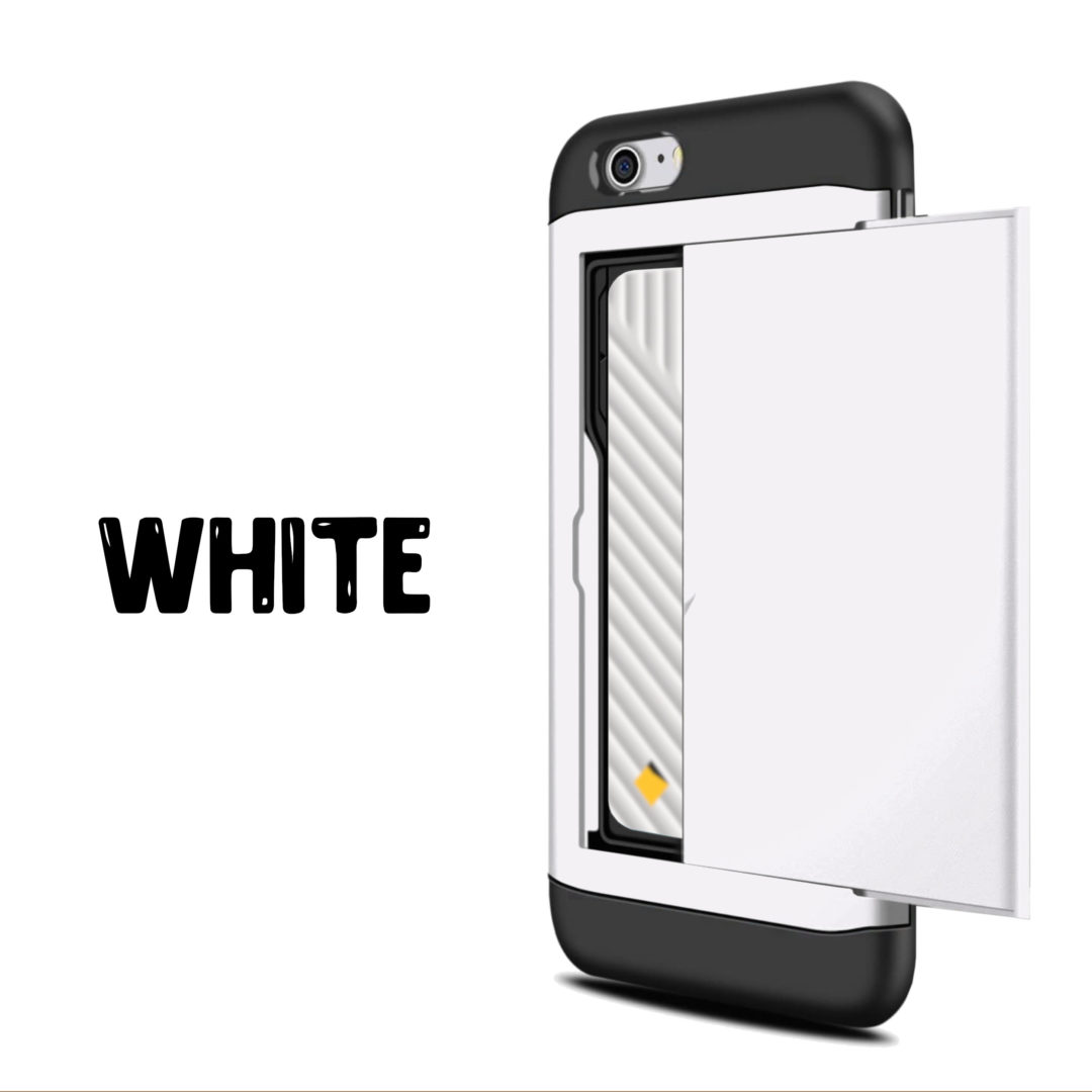 Case Wallet for iPhone 7 Plus White Colour Back View