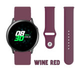 Wine Red Silicone Pin Band for Samsung Galaxy Watch